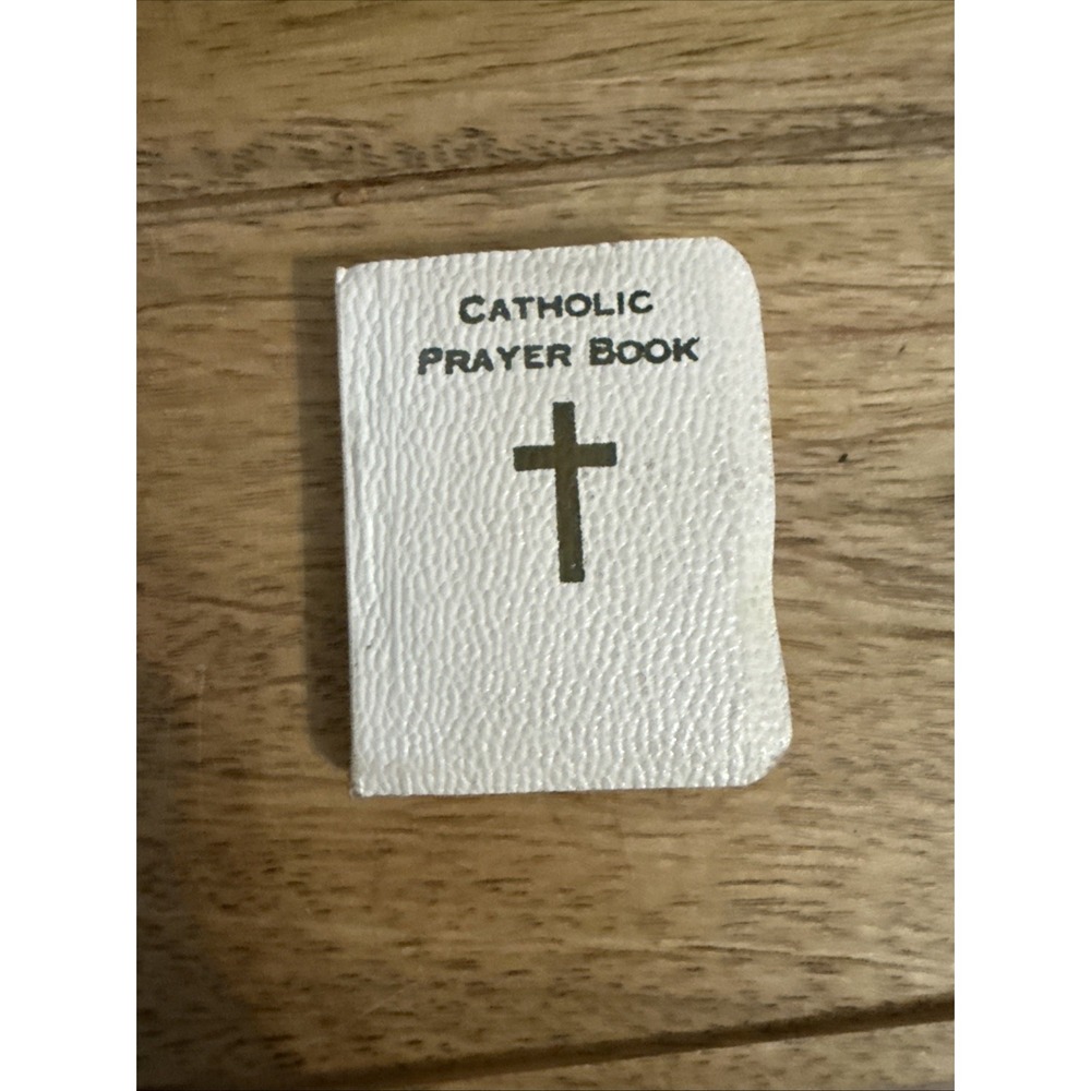 1935 Jewels of Prayer Mini Catholic Prayer Book Baby Bible Printed USA 2" x 1.5"